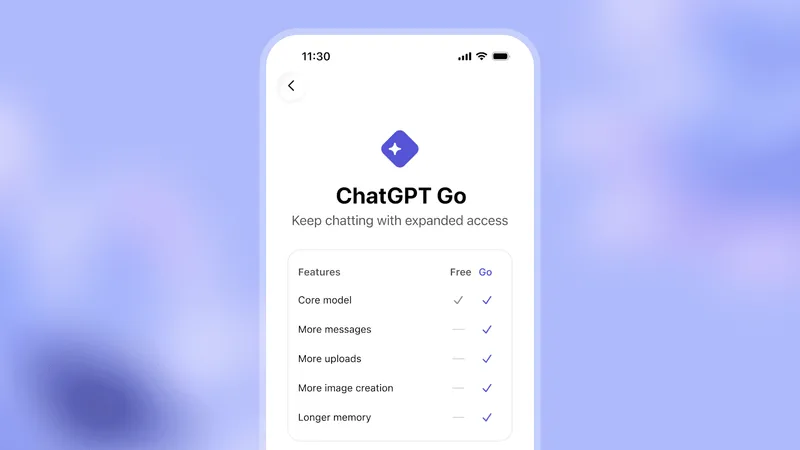 OpenAI Launches $8 ChatGPT Go Subscription Globally to Expand Advanced AI Access
