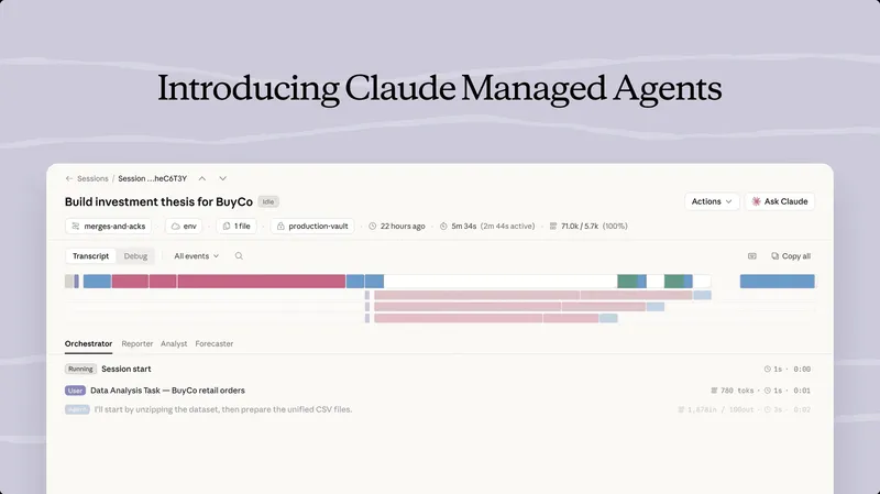 Anthropic Launches Claude Managed Agents to Accelerate AI Production by Ten Times