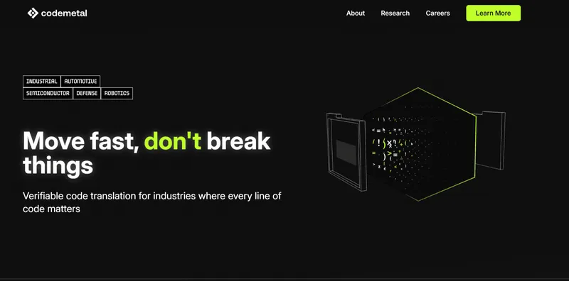 Code Metal Hits $1.25 Billion Valuation with $125 Million Series B for Verifiable AI