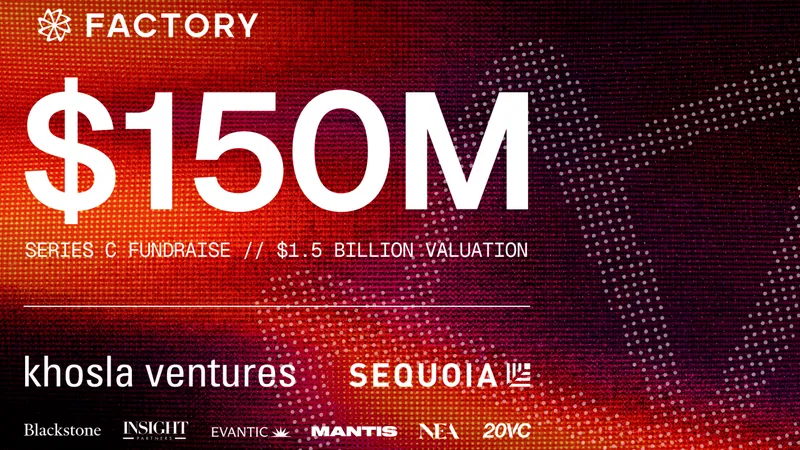 Factory Secures $150 Million Series C to Build Autonomous Software Factories