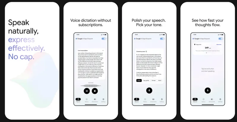 Google Launches AI Edge Eloquent for Polished Offline Dictation on iPhone