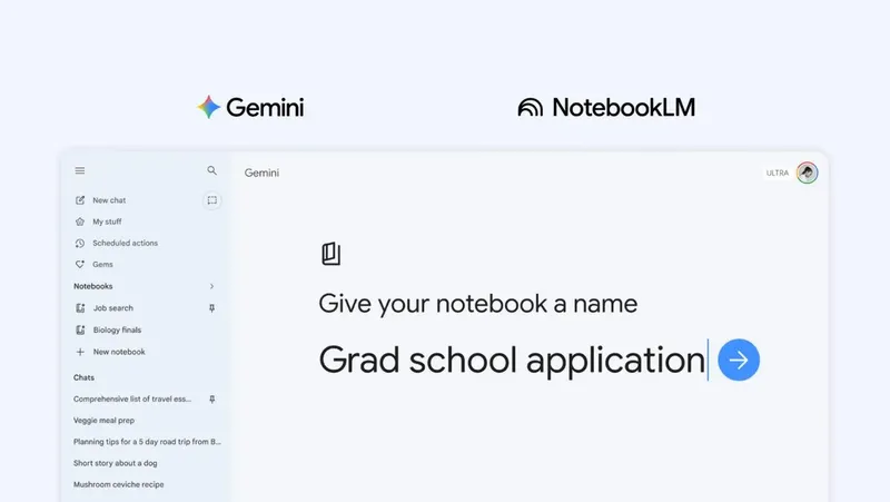 Google Unveils Gemini Notebooks to Transform AI Chats Into Collaborative Project Hubs