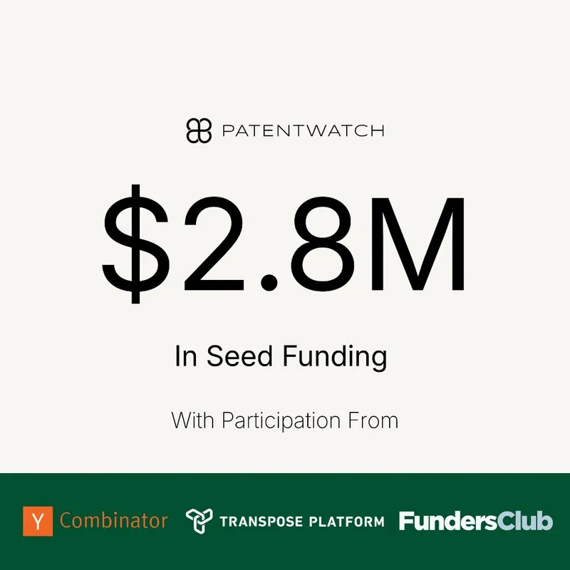 PatentWatch Secures $2.8 Million to Automate Intellectual Property Monetization with AI