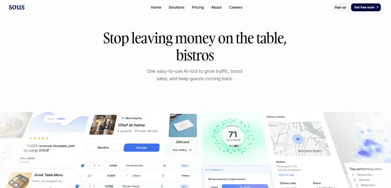 Amsterdam Startup SOUS Secures €4 Million to Power Independent Restaurants with AI Growth Tools