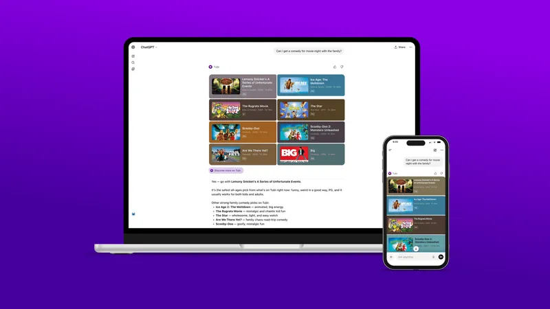 Tubi Becomes First Major Streamer to Launch Native Content Discovery App Within ChatGPT