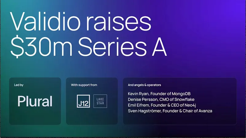 Validio Raises $30 Million Series A to Solve Enterprise Data Quality for the AI Era
